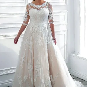 Robe de mariée grande taille champêtre