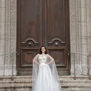 Robe de Mariée Princesse Flora – Luxe et Raffinement à Lyon