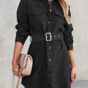 Robe droite velours femme