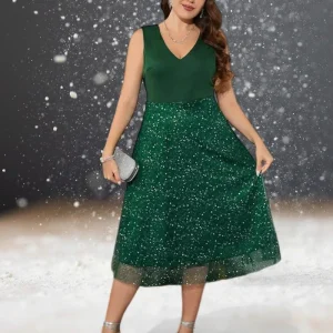 Robe mariage cocktail femme ronde