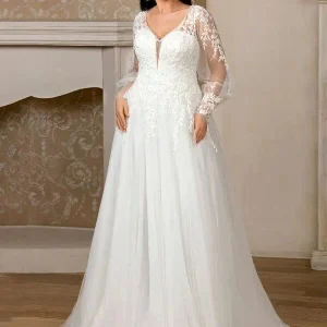 Robe Mariée Champêtre Manche Longue