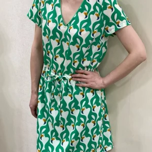 Robe midi Pelican vert