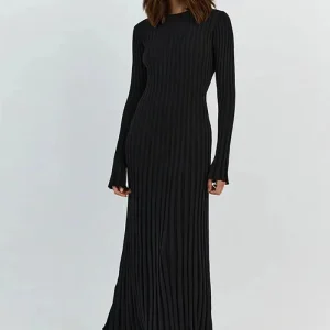 Robe pull droite femme