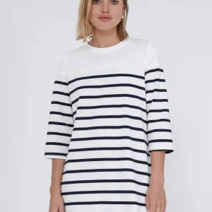 Robe rayée marine Natacha