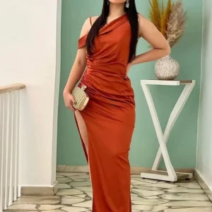 Robe terracotta femme mariage