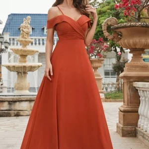 Robe terracotta mariage demoiselle