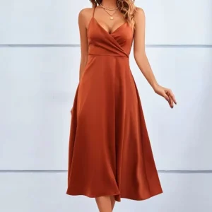 Robe terracotta maxi