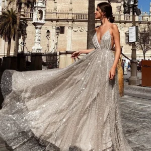Robe de Princesse Argentée