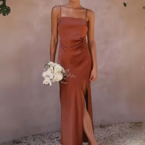 Tenue mariage femme terracotta