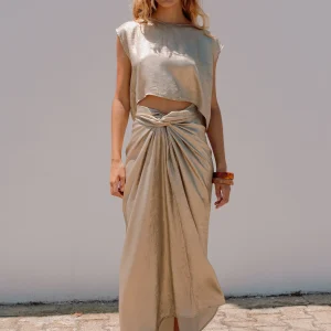 Jupe nouée brillant